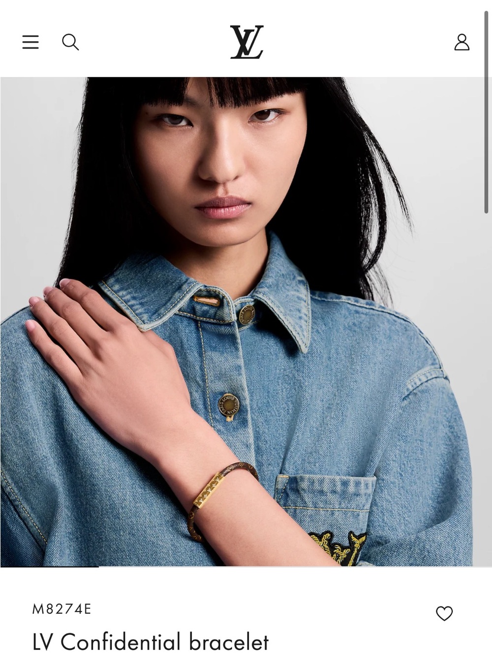 LOUIS VUITTON Confidential Bracelet 19